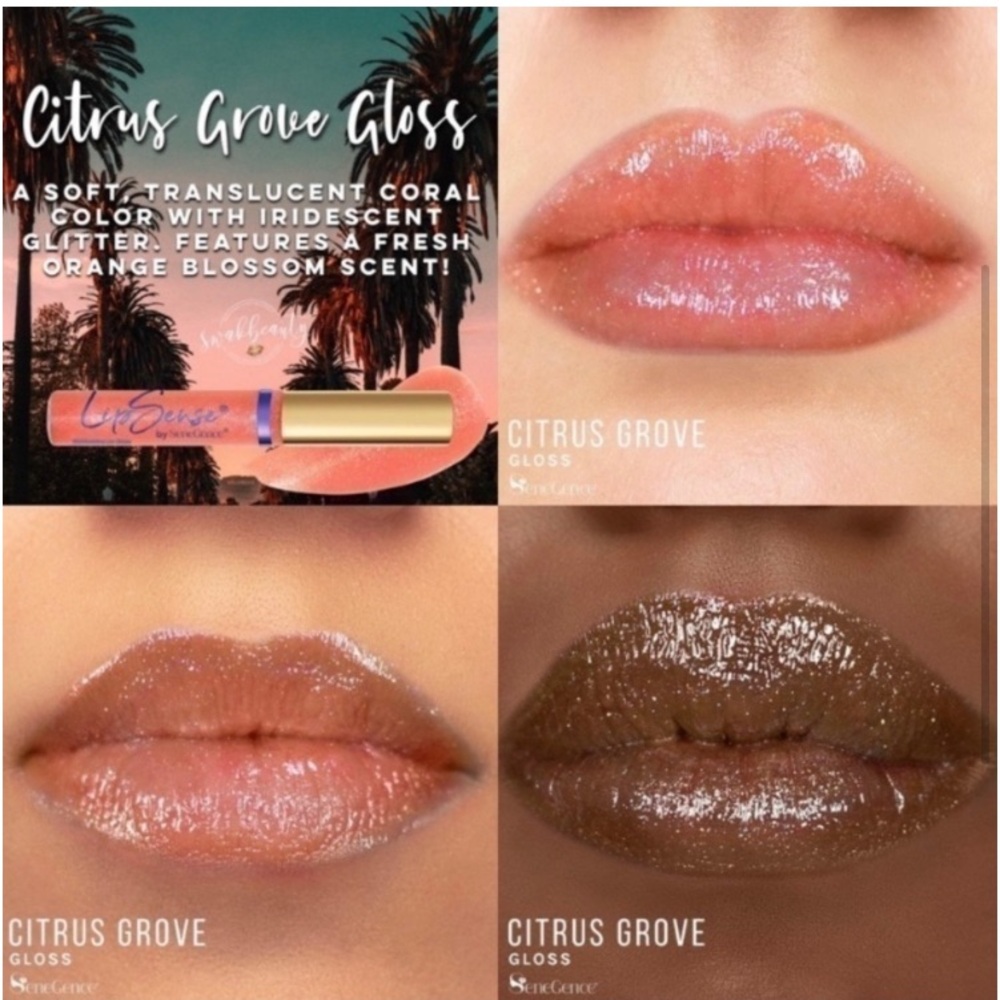 NWT. SeneGence LipSense - Moisturizing Lip Gloss,  Citrus Grove